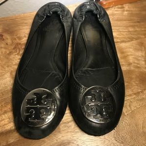 Tory Burch with silver medallion